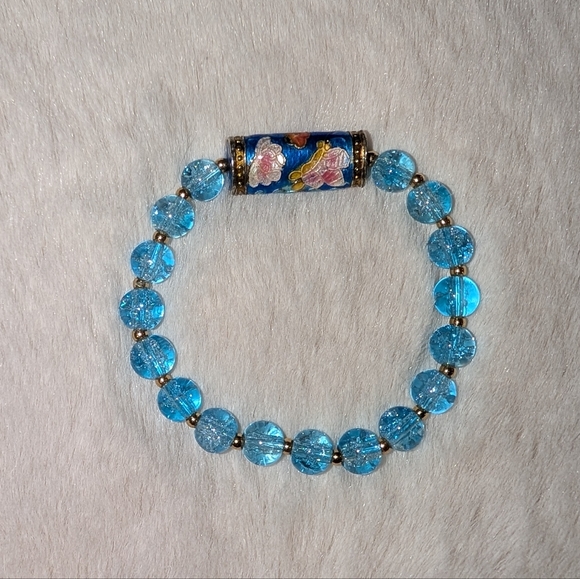 Jewelry - Cloisonne And Glass Bracelet